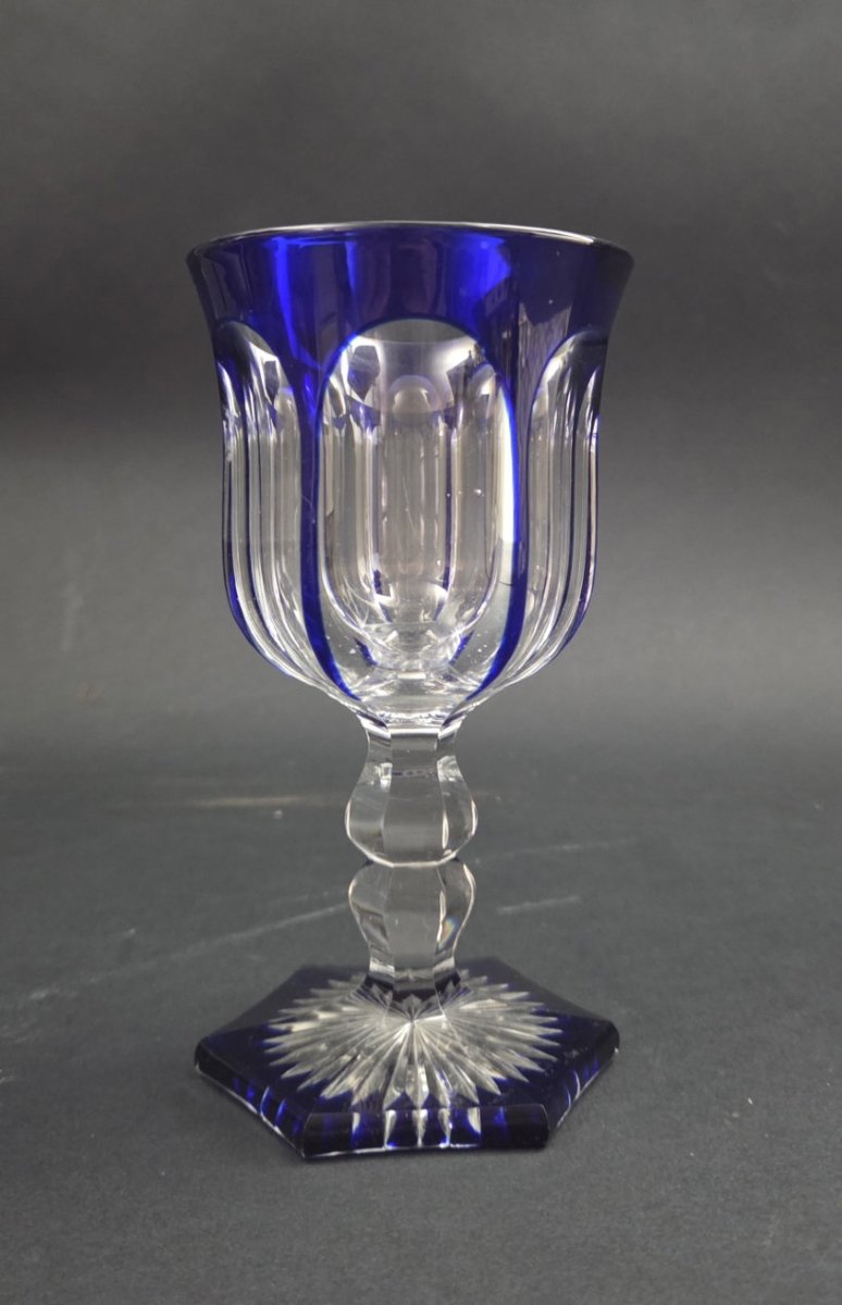 Verre en cristal doublé _ Baccarat _ XIXeme