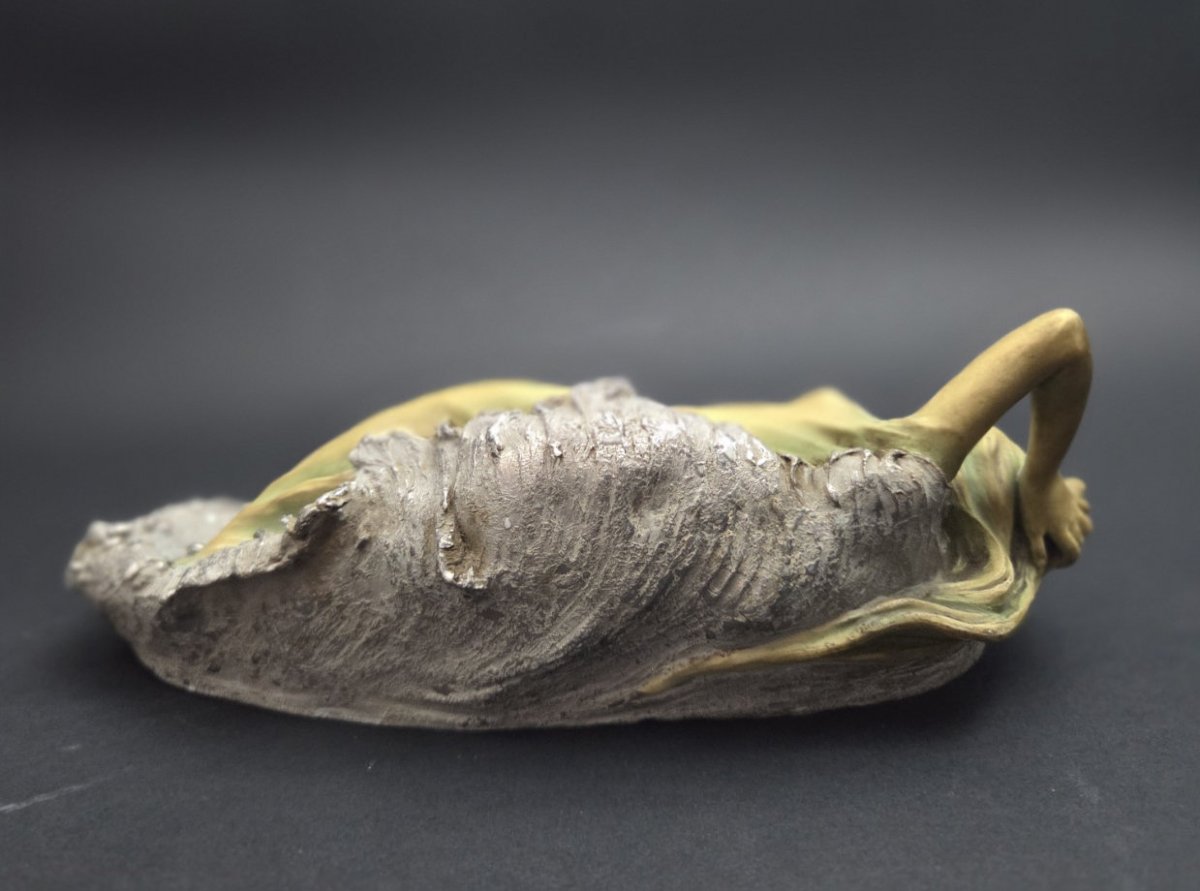 Vide poche en porcelaine _ Art nouveau-photo-2