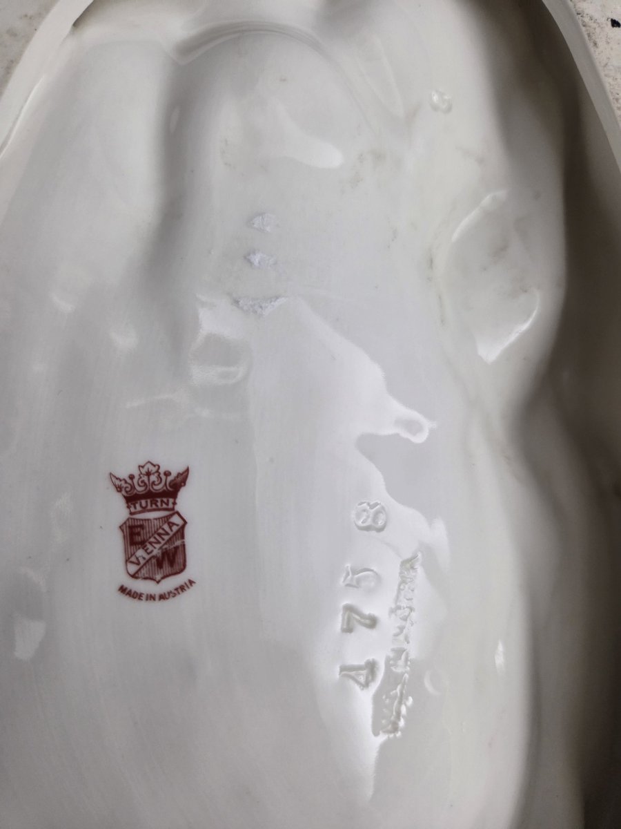 Vide poche en porcelaine _ Art nouveau-photo-3