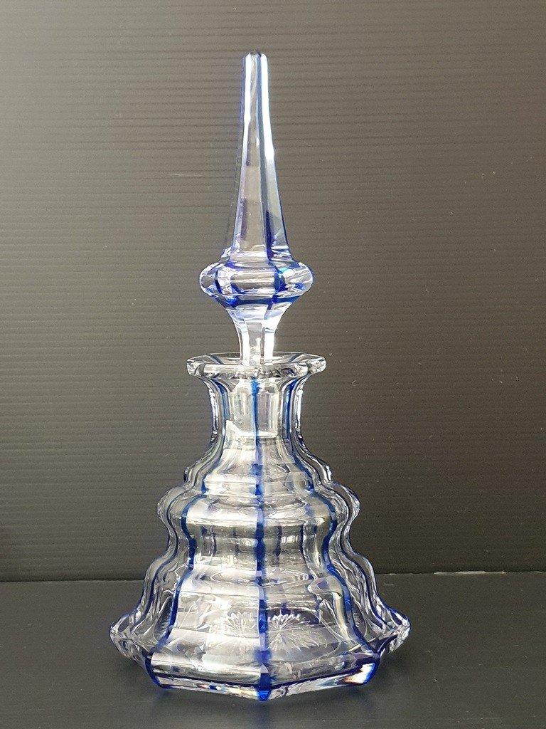 Baccarat Lined Crystal Chimney Flask