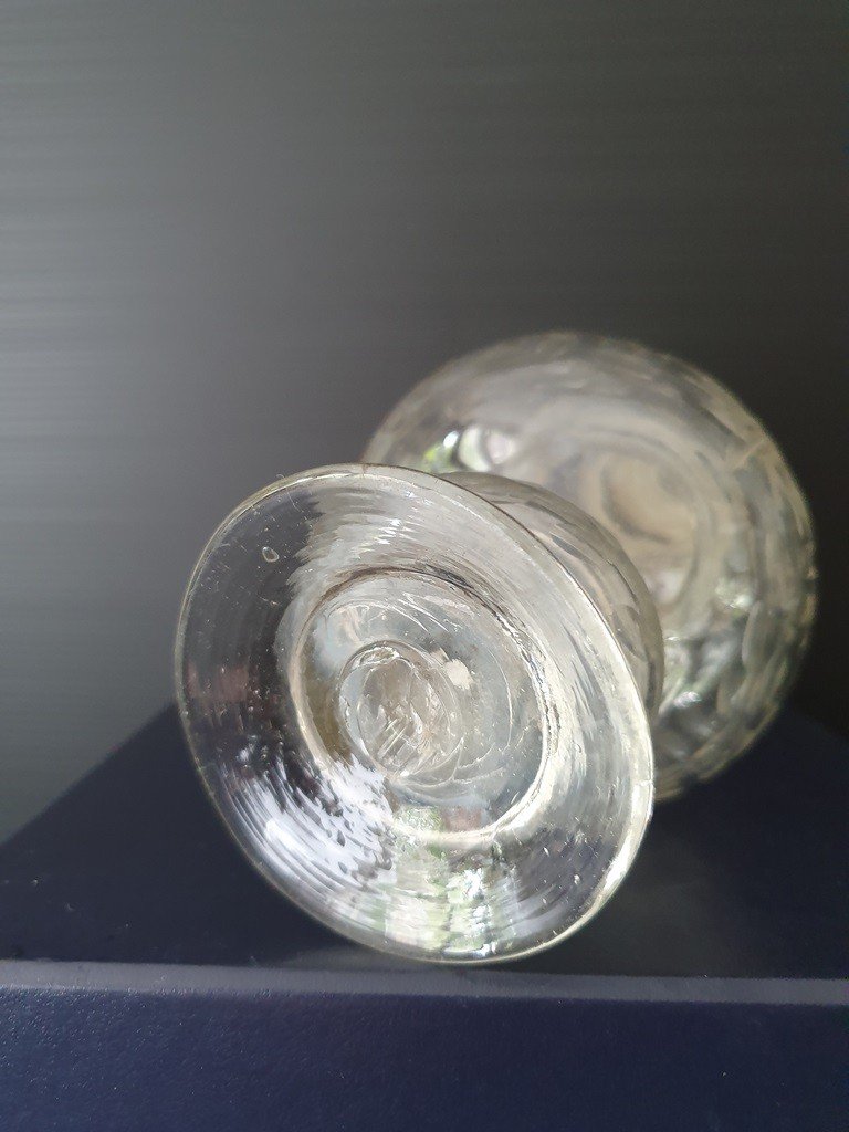 Glass Bottle End XVIIIth-photo-3