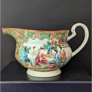 19th Canton Porcelain Creamer