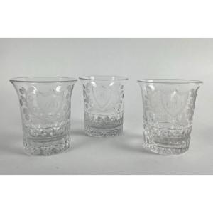 Gobelets de circonstance en cristal _ XIXème 