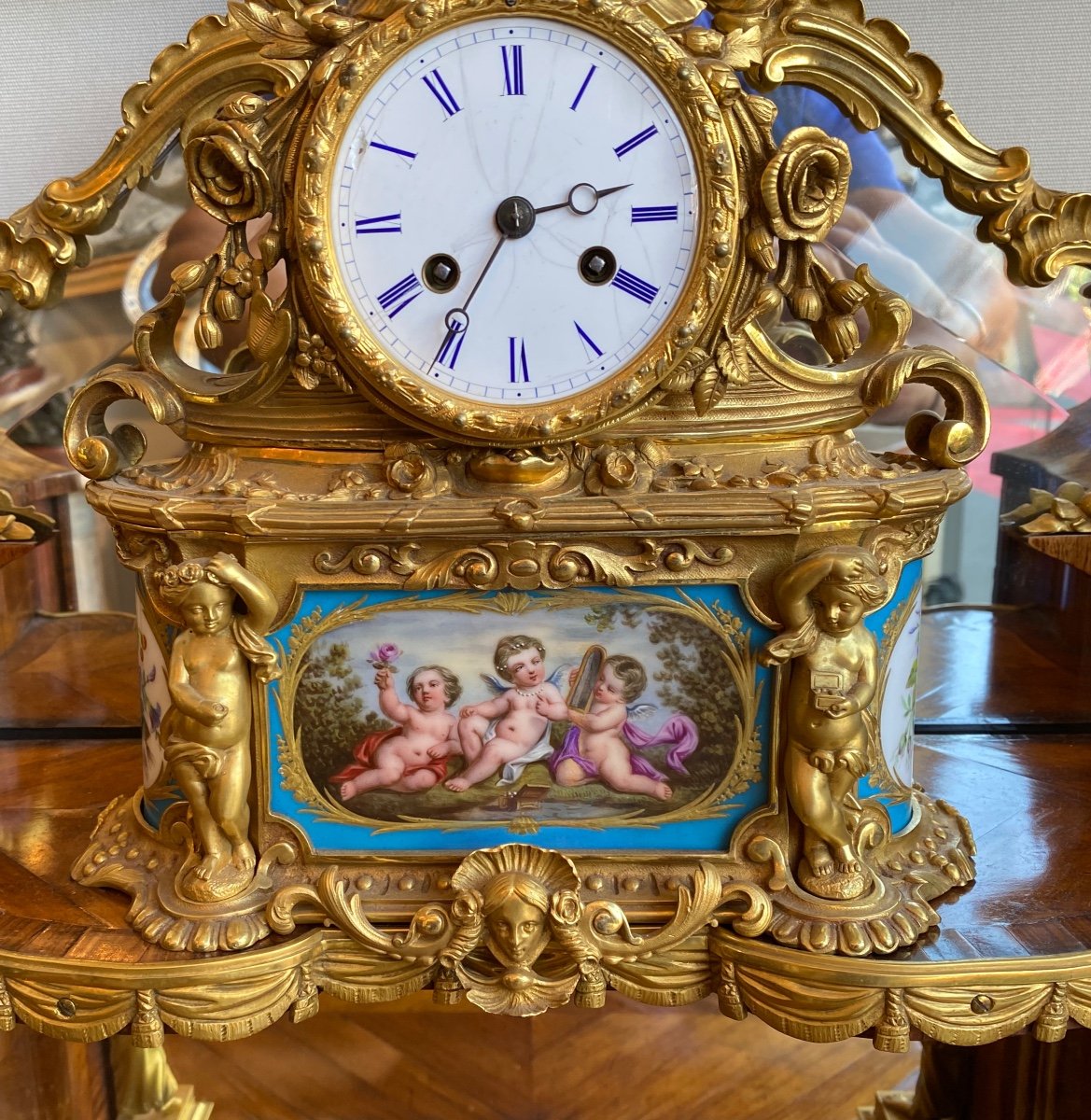 Bureau A Gradin De Style Louis XV, époque Napoleon III. Réf: 372-photo-2
