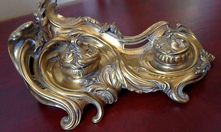 Bronze Inkwell Signed "vande Voorde" Ref: Eb 185