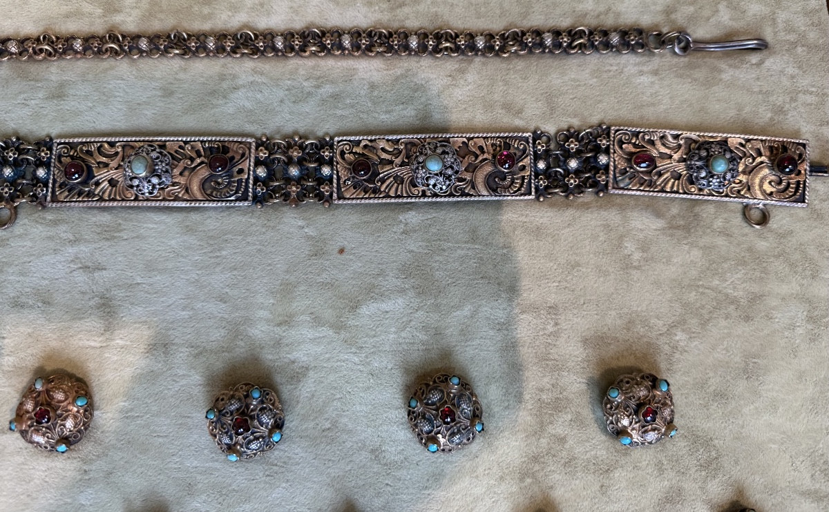  Rare State Set Of Decorative Attire XIXème-photo-4