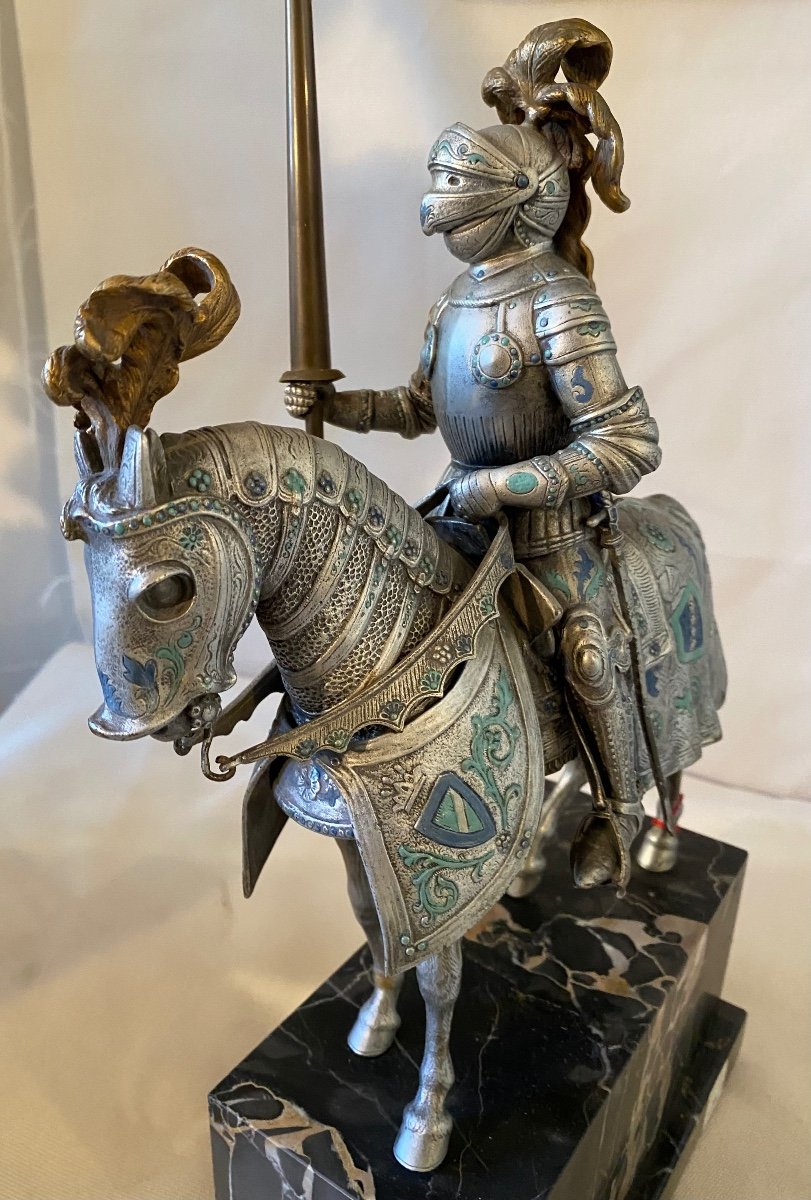 Vienna Bronze Knight With Triple Patina. Ref: 116-photo-4