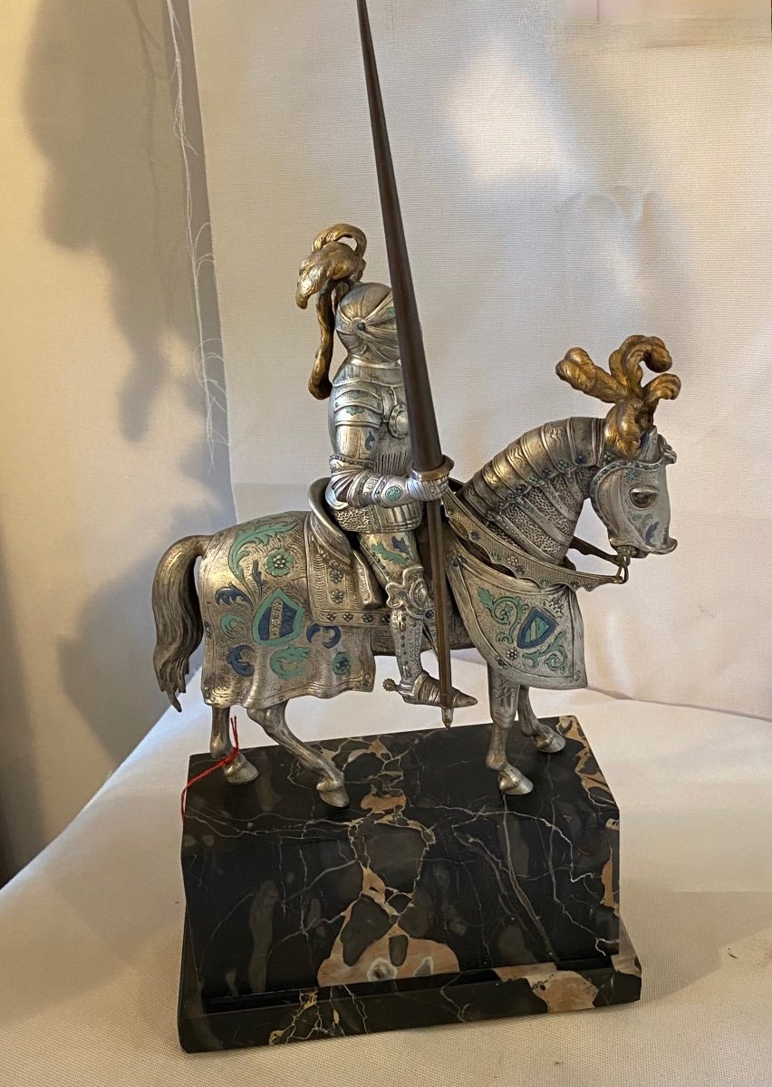 Vienna Bronze Knight With Triple Patina. Ref: 116