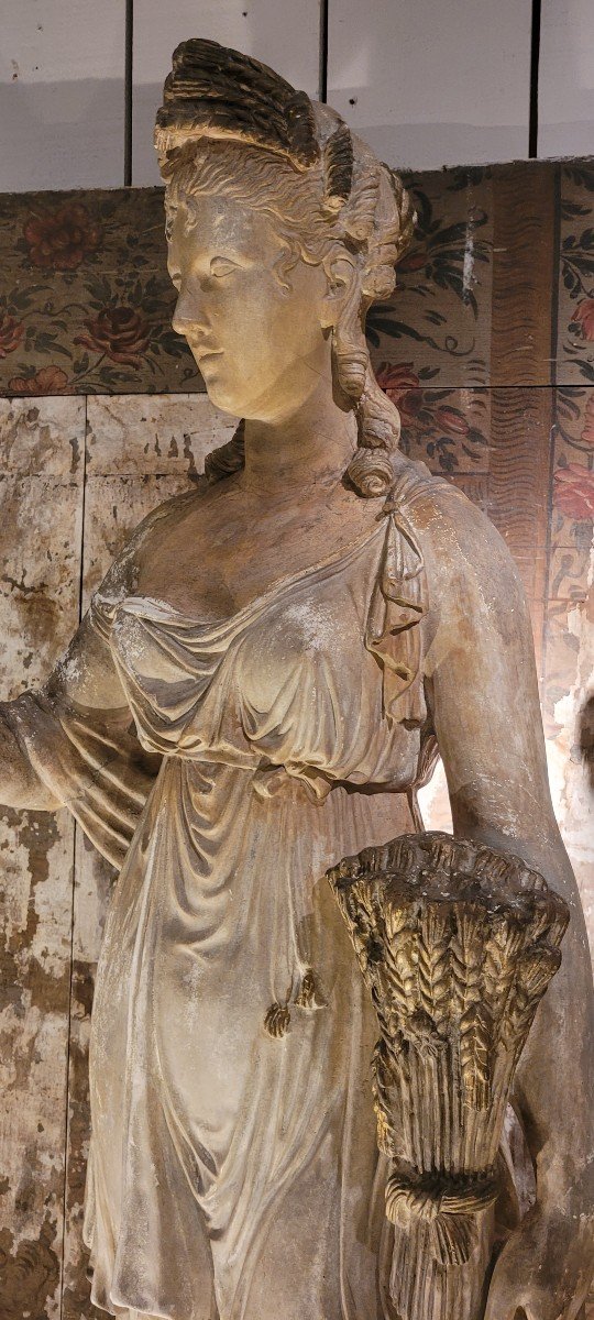 Grane 19th Century Plaster Statue. Ceres-photo-3