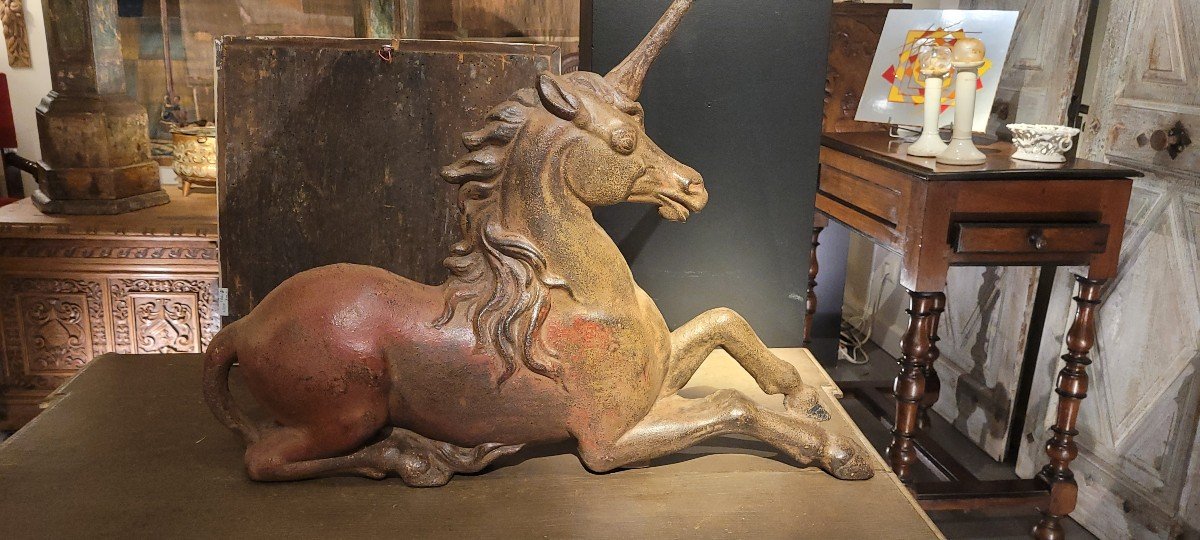 Licorne En Fonte .-photo-2