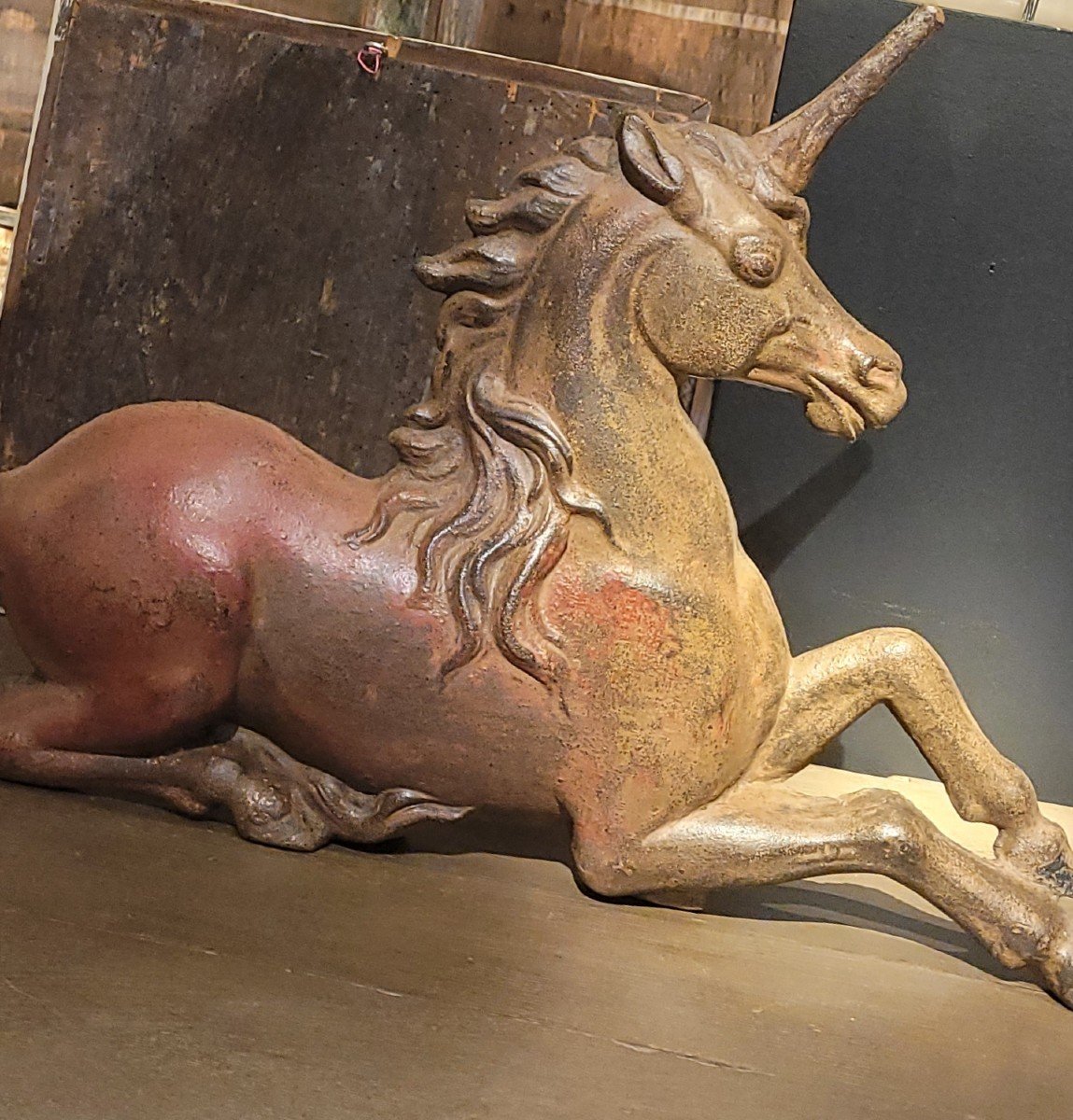 Licorne En Fonte .