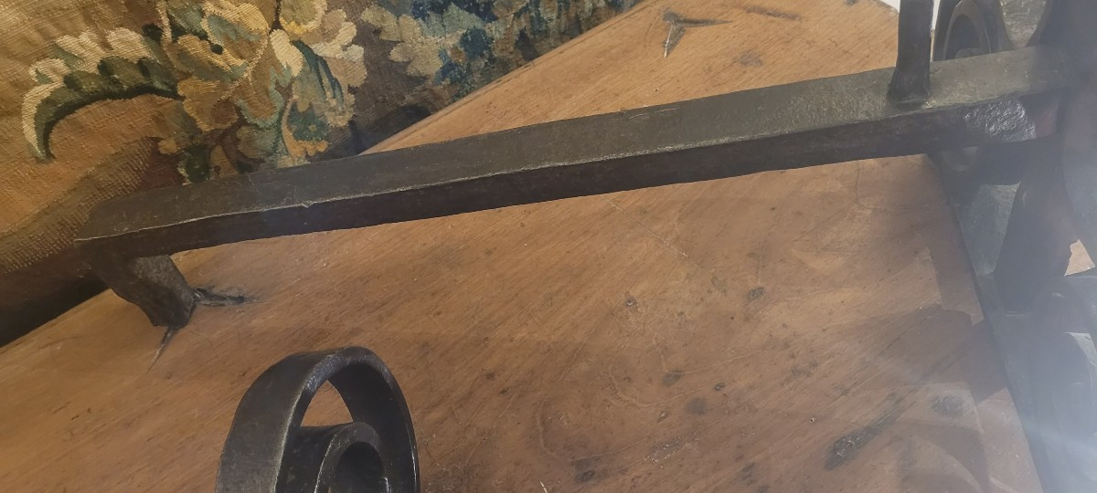 Large Pair Of Andirons -photo-1