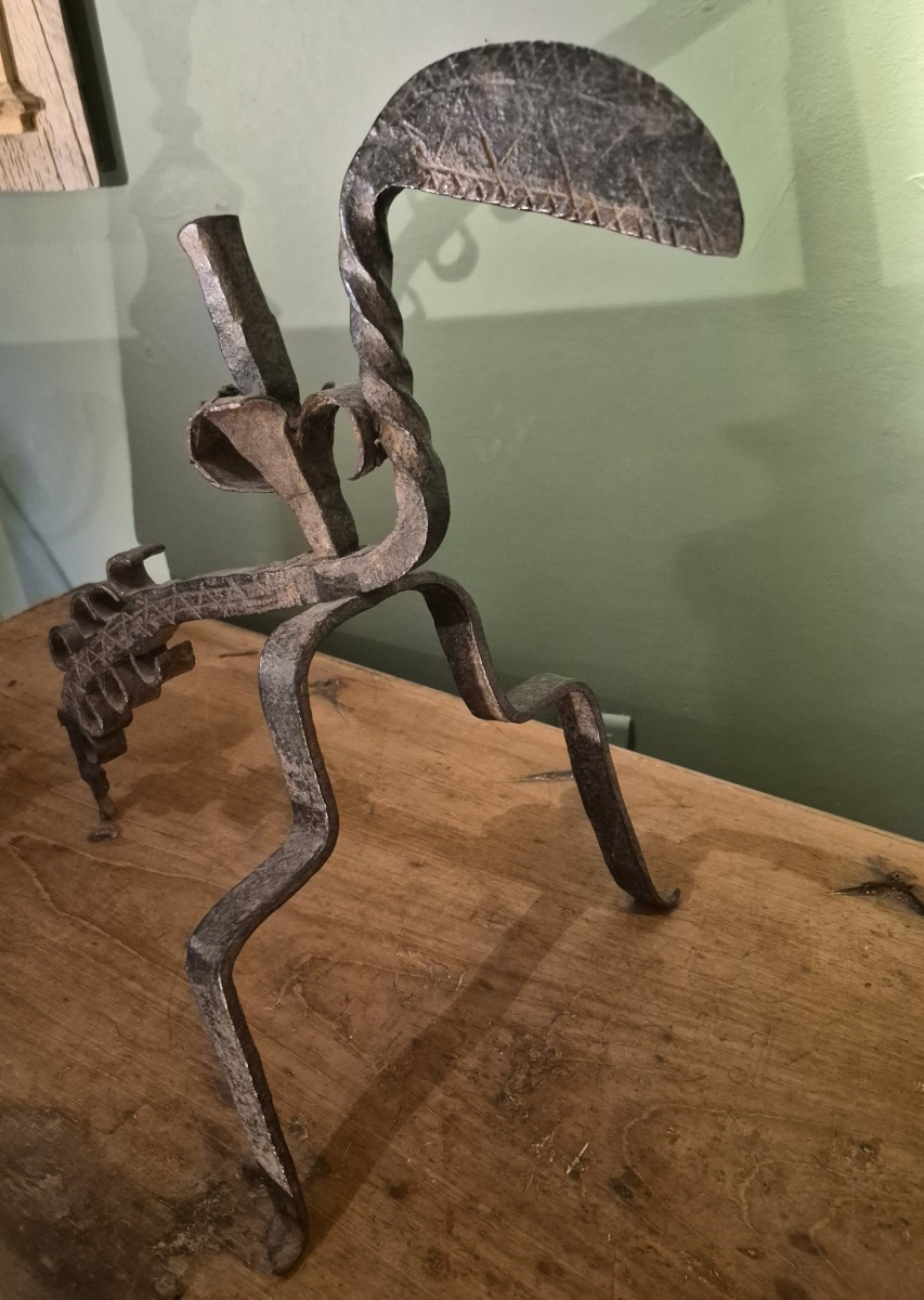 Porte broches fer forgé-photo-2