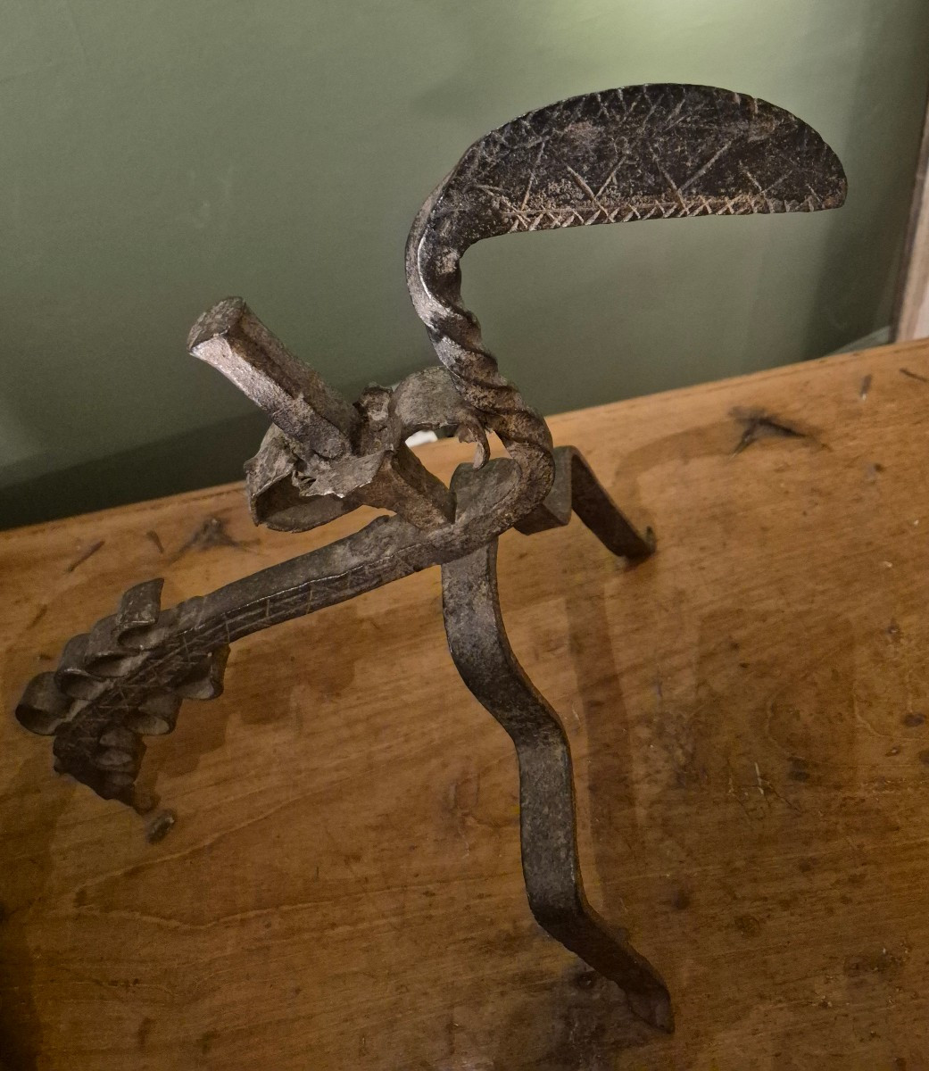 Porte broches fer forgé-photo-4