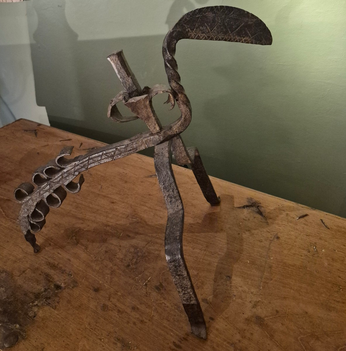 Porte broches fer forgé-photo-2