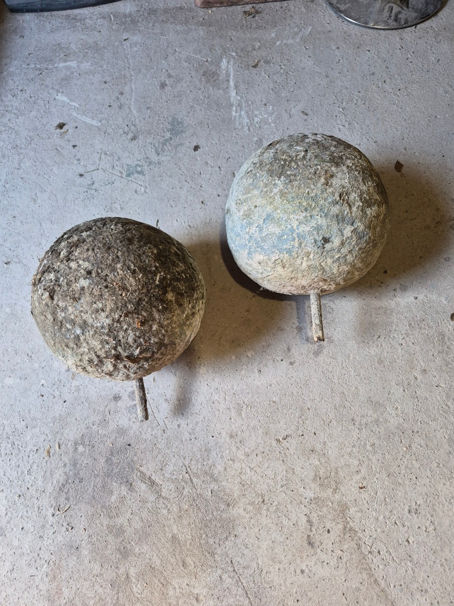 Pair Of Stone Balls