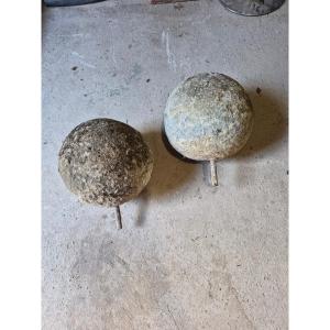 Pair Of Stone Balls