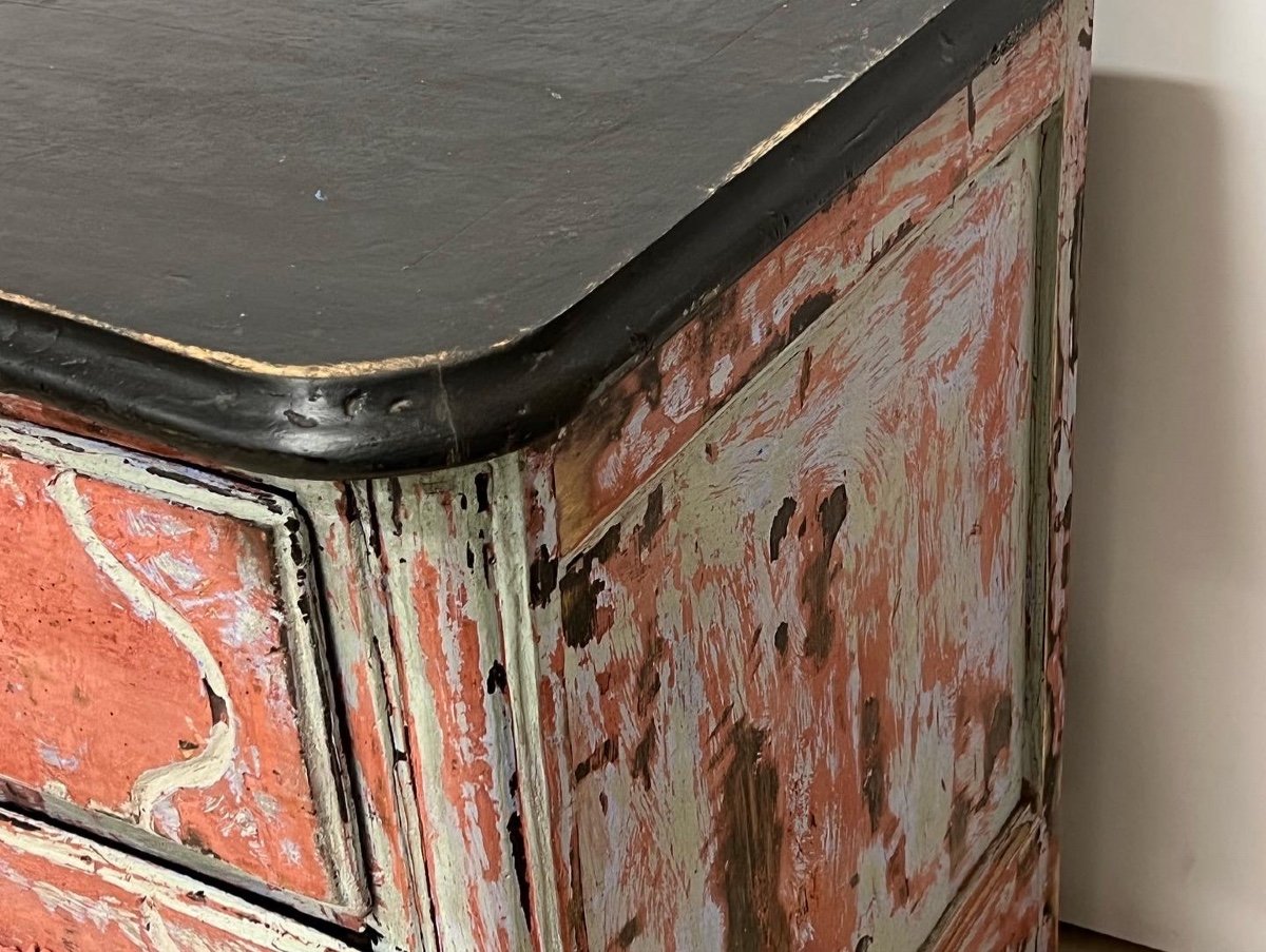 Patinated Chest Of Drawers-photo-5
