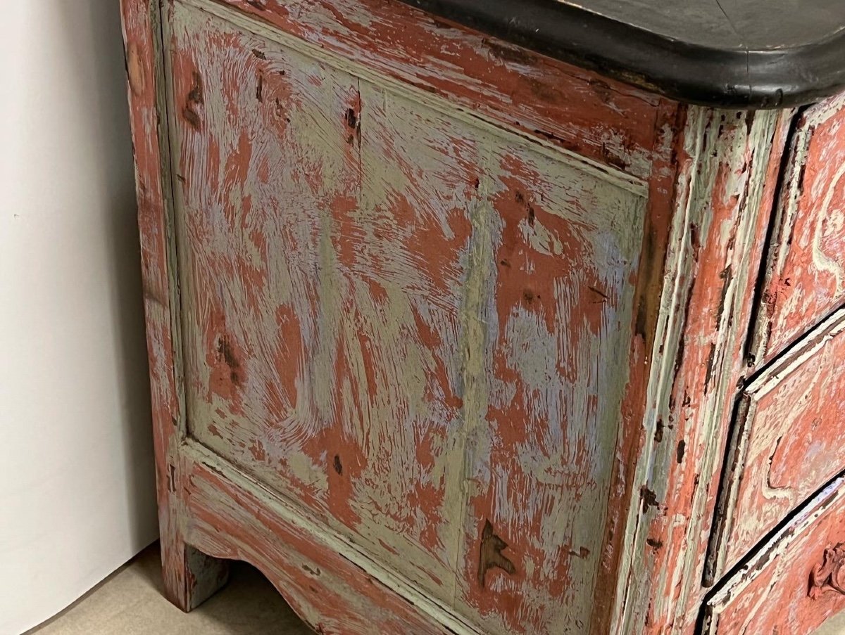 Patinated Chest Of Drawers-photo-6