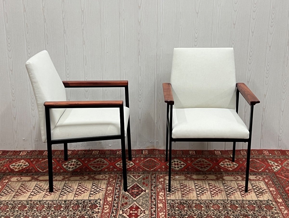 Paire De Fauteuil Wim Rietveld