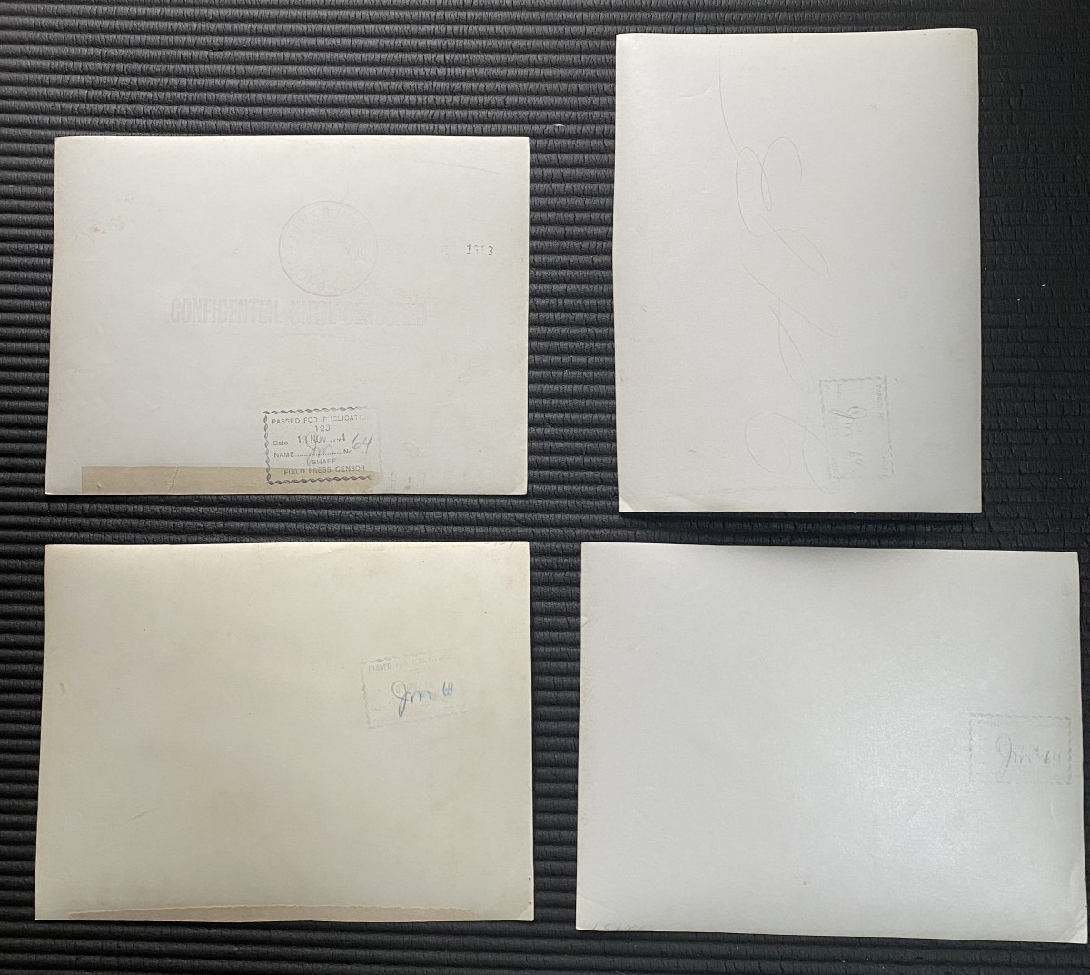 Lot de 4 Photographies Officiel USA Air Forces 1944-photo-2