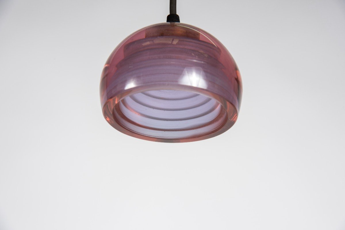 Pair Of Murano Glass Suspensions By Archimede Seguso-photo-2