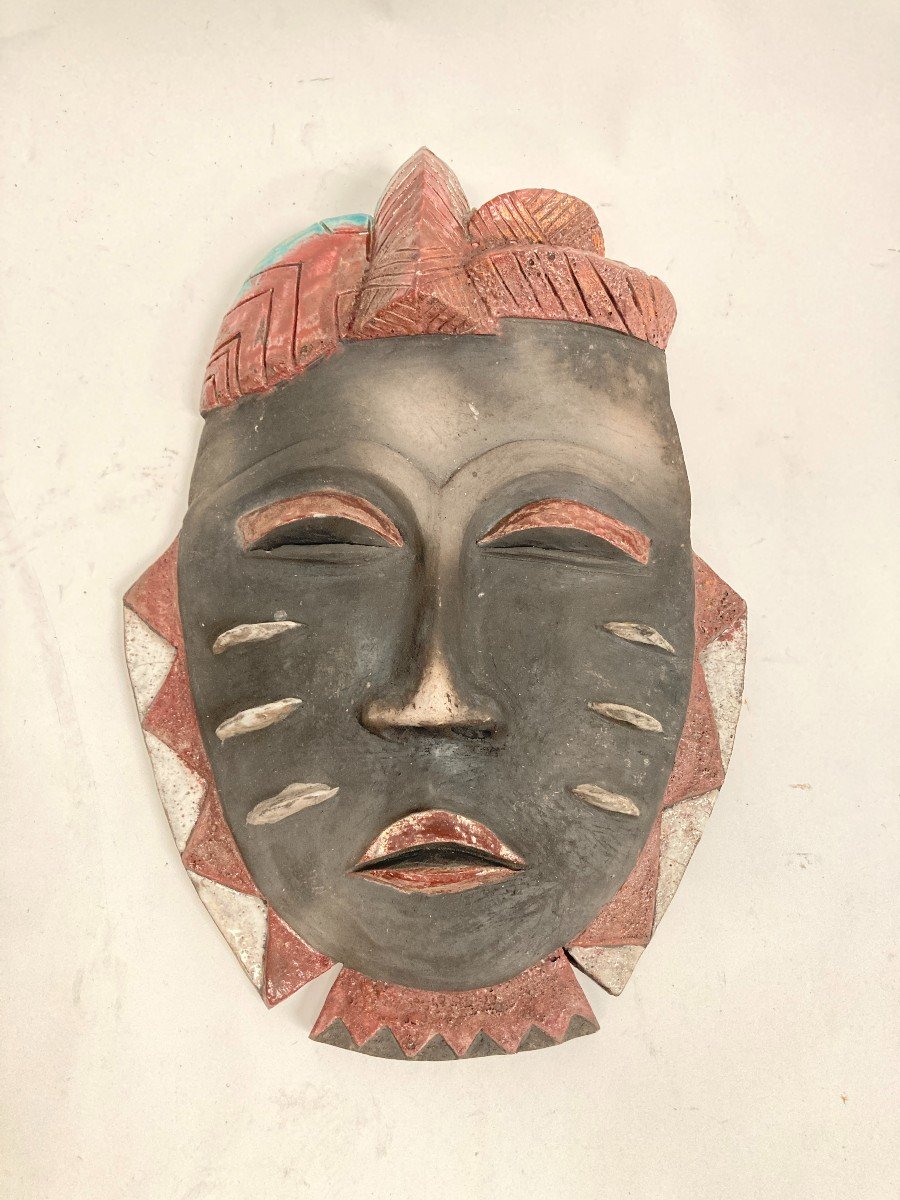 Masque Africain En Céramique 