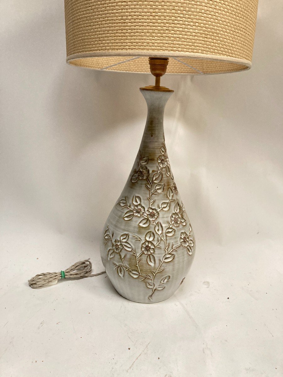 Studio Pottery Ceramic Lamp From Vallauris-photo-2