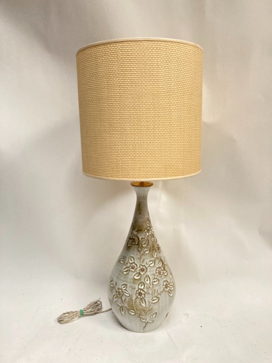 Studio Pottery Ceramic Lamp From Vallauris