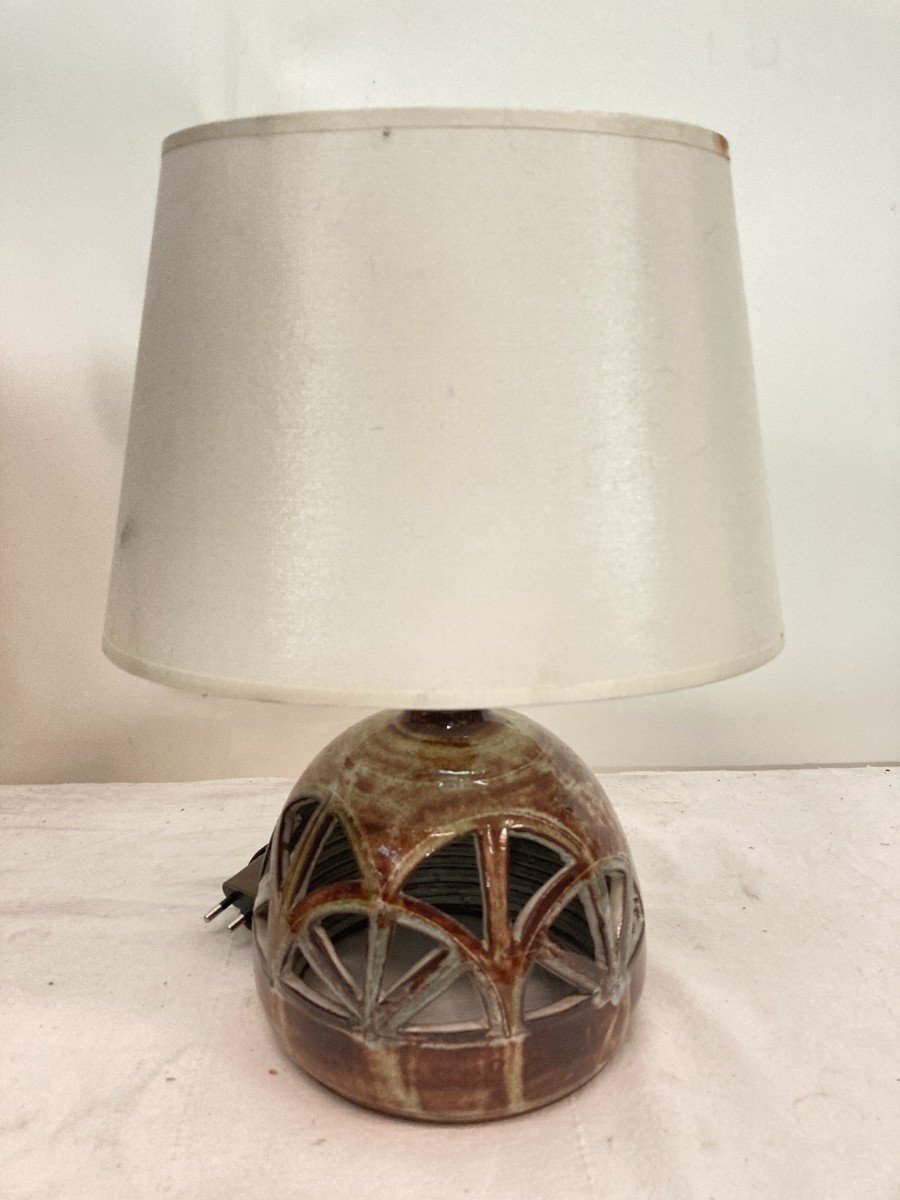 Ceramic Lamp From Vallauris Around 1970