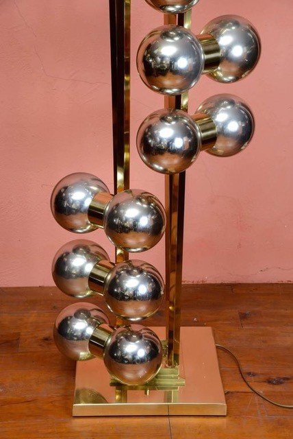 Large Space Age Floor Lamp 1970-photo-1