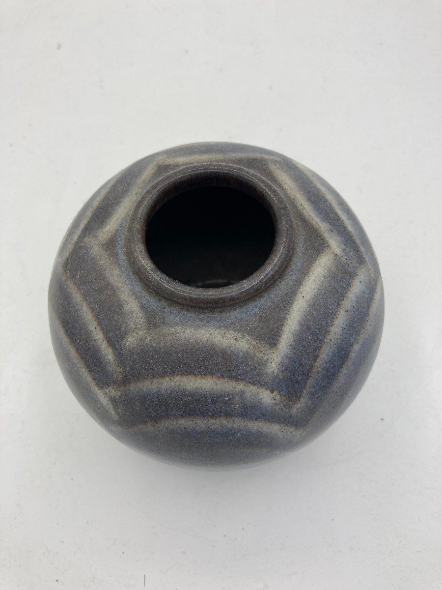 Vase Boule En Porcelaine De Sevres-photo-2