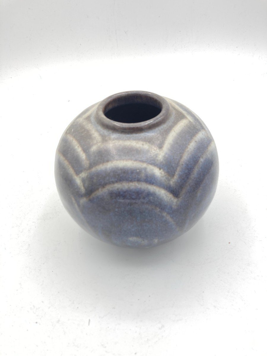 Vase Boule En Porcelaine De Sevres