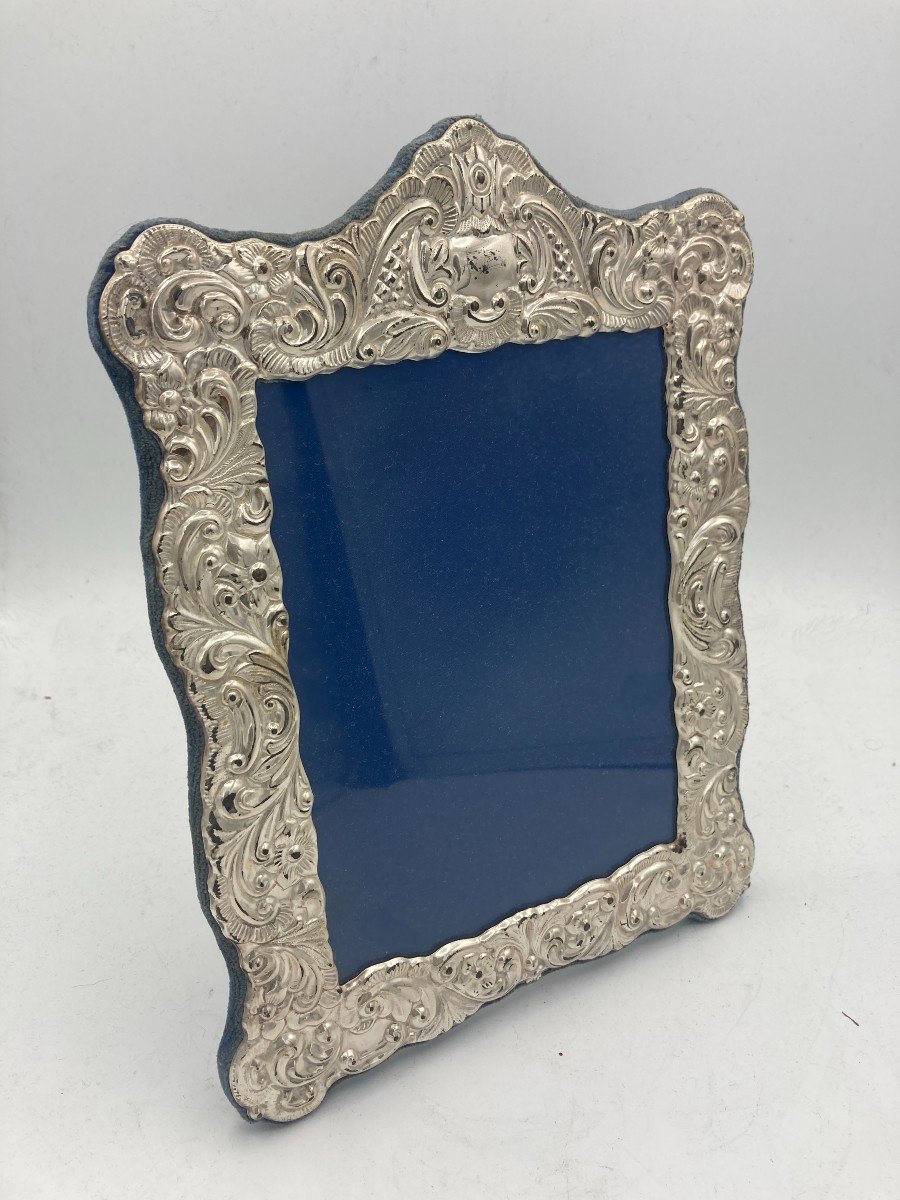 Baroque Style Silver Metal Photo Frame