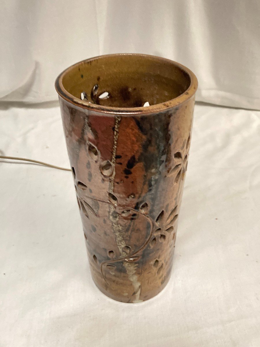 Ceramic Lamp From Vallauris Circa 1970-photo-1