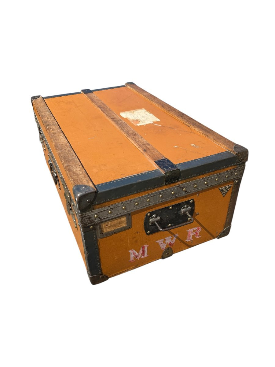 Moynat Travel Trunk Circa 1930-photo-6