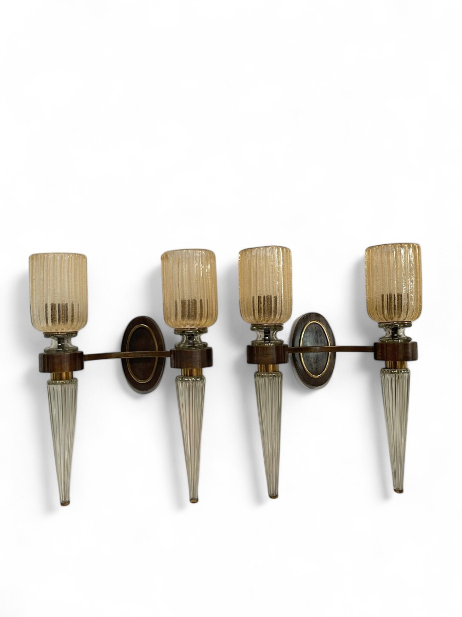 Pair Of Wall Lights By Veronese For André Arbus