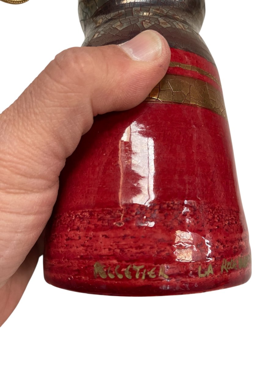 Beautiful Ceramic Lamp By Georges Pelletier-photo-2