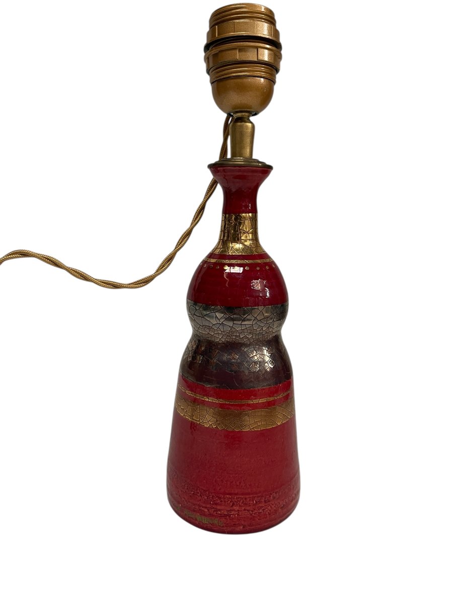 Beautiful Ceramic Lamp By Georges Pelletier-photo-4