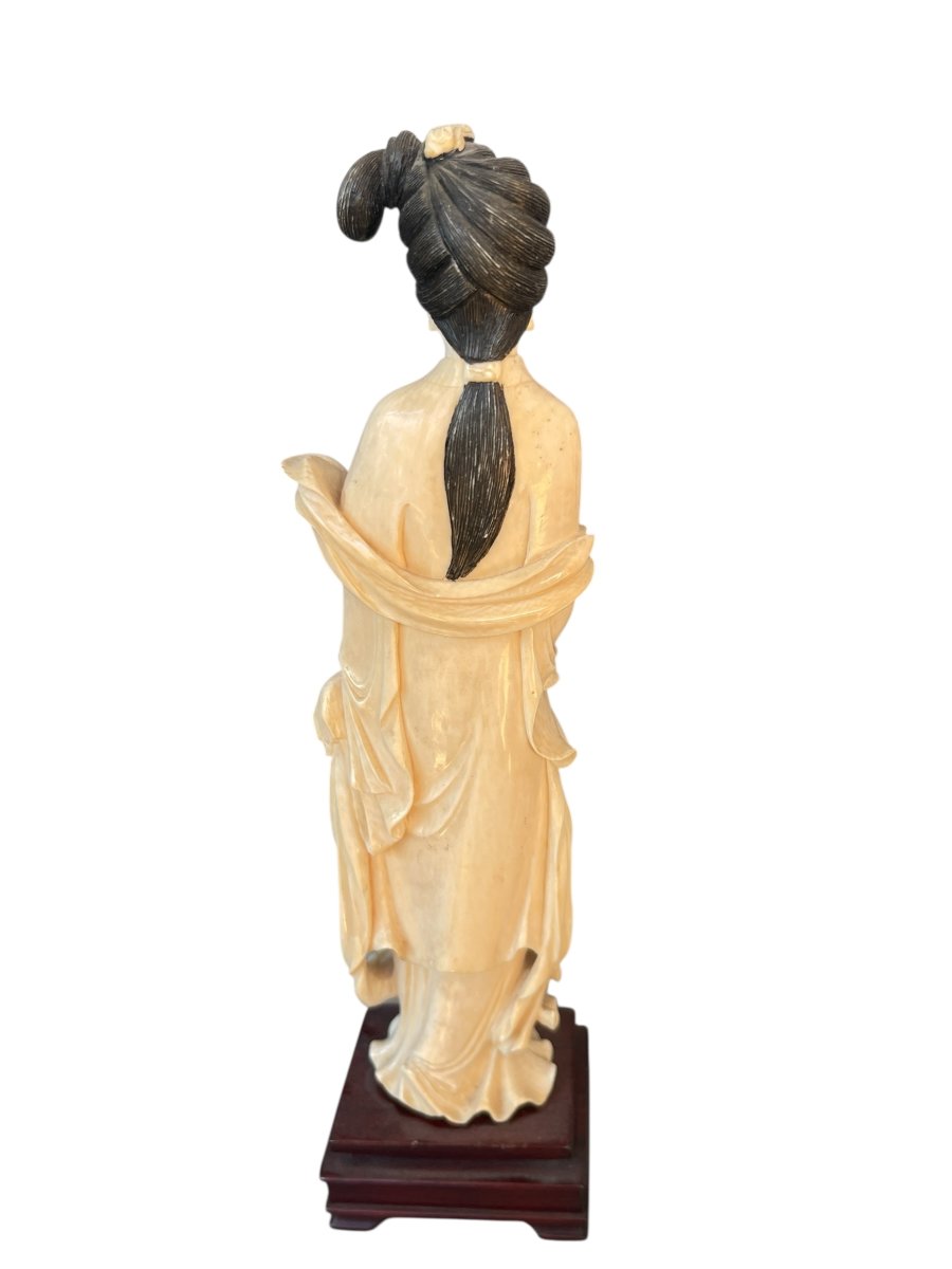 Sculpture de jeune femme Chinoise vers 1900-photo-4