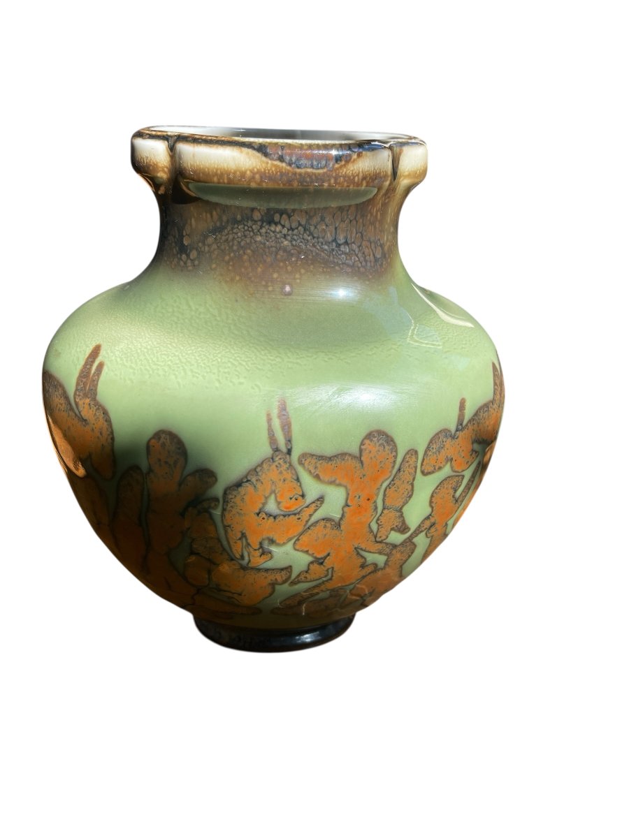 Sevres Porcelain Vase Made By Boutalèbe -photo-3