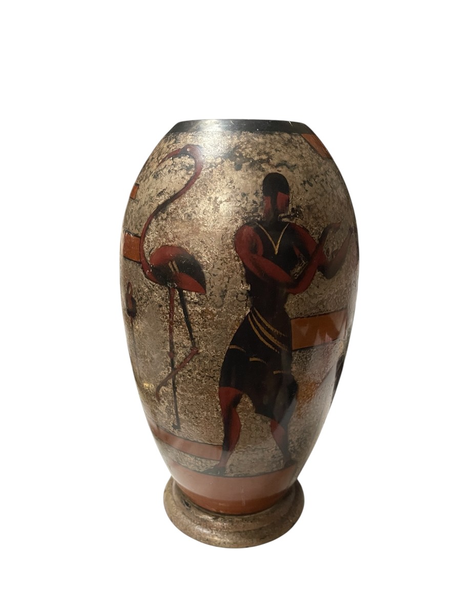 1930s Period Brassware Vase By Wmf
