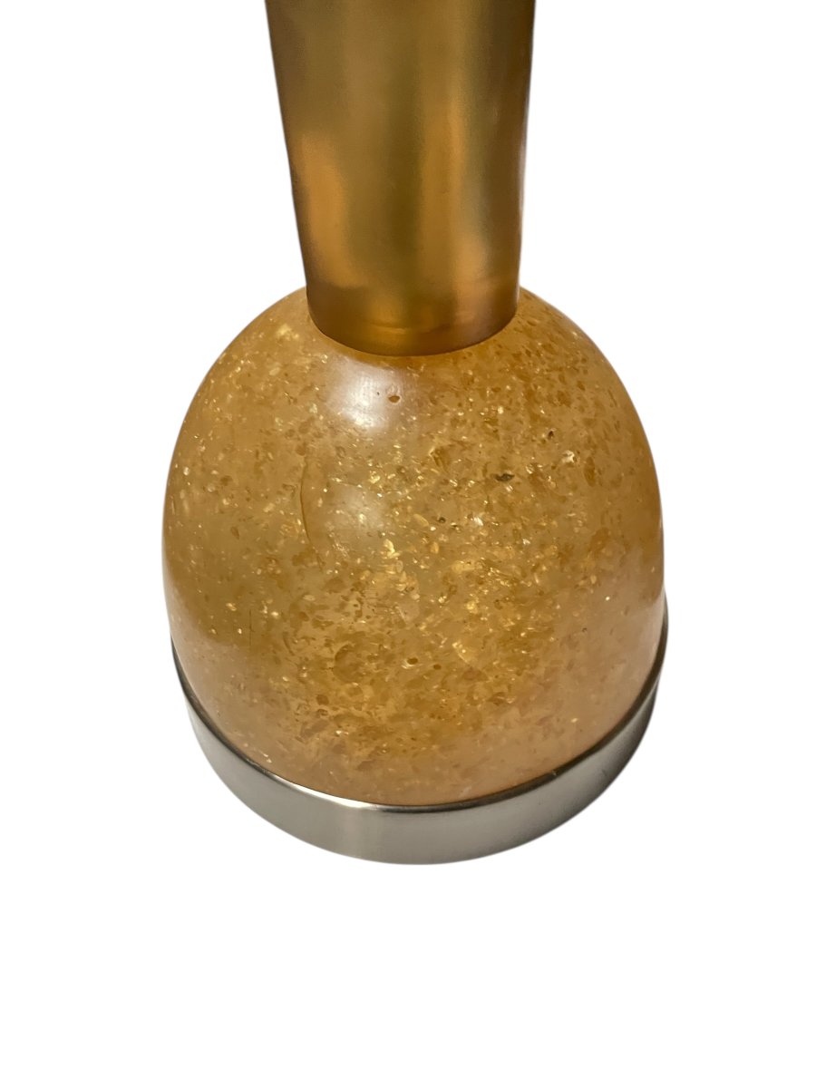 Paire de lampes en résine fractale attribuées à Marie-Claude de Fouquières-photo-4