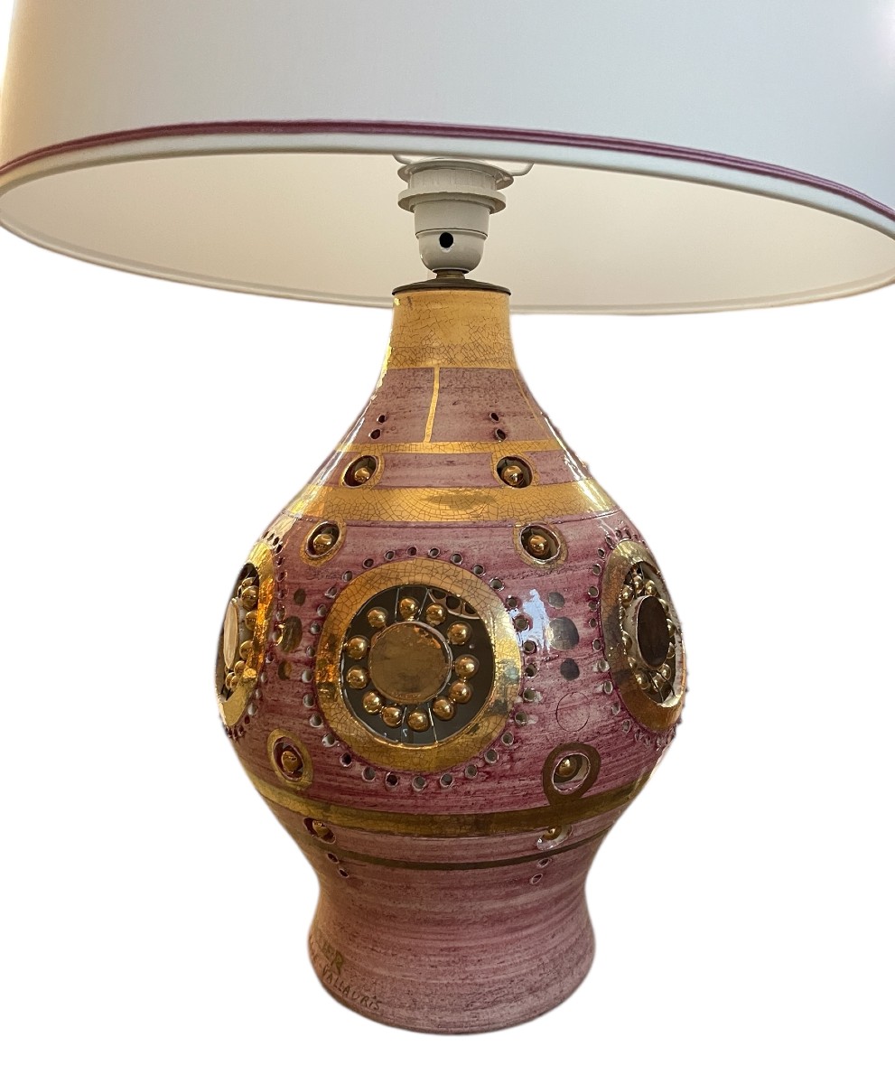 Large Lamp By Georges Pelletier Vallauris-photo-2
