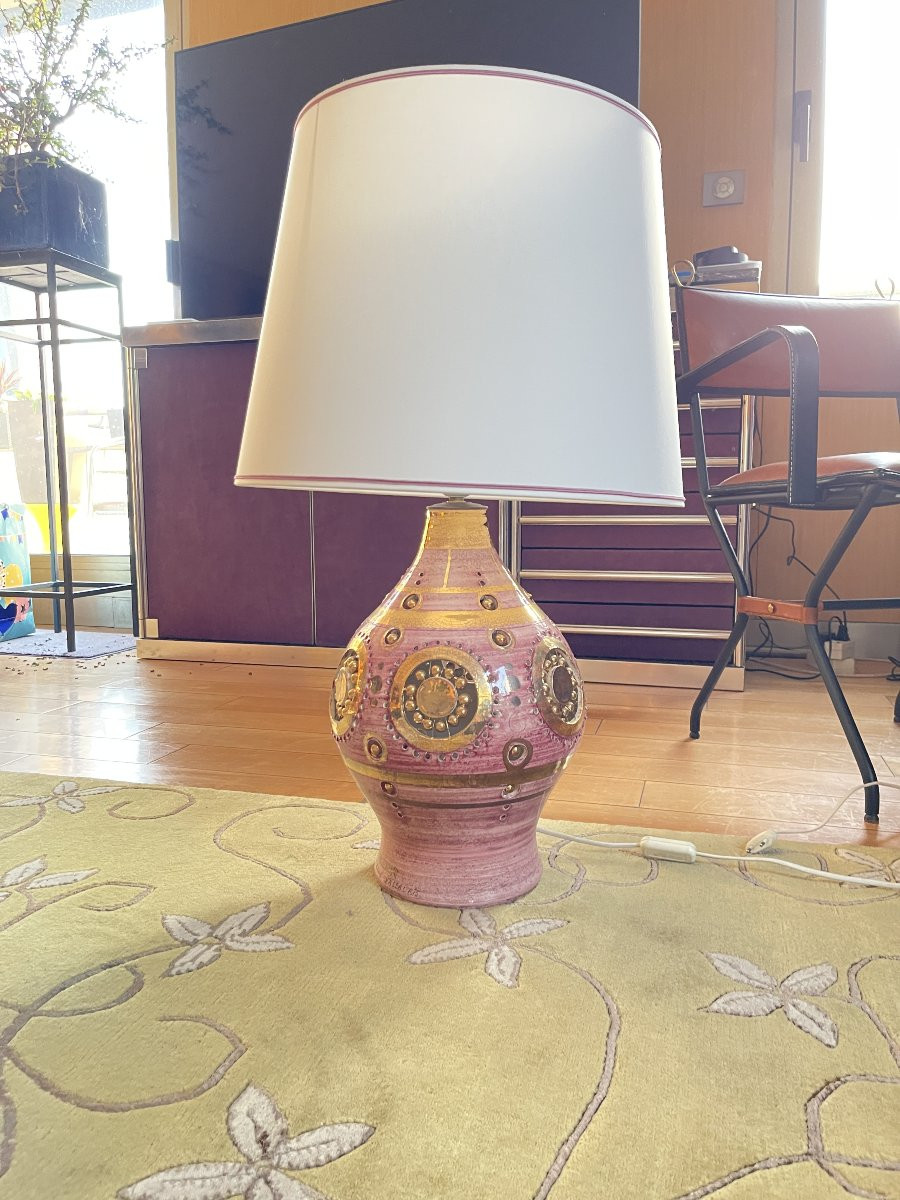 Large Lamp By Georges Pelletier Vallauris-photo-2