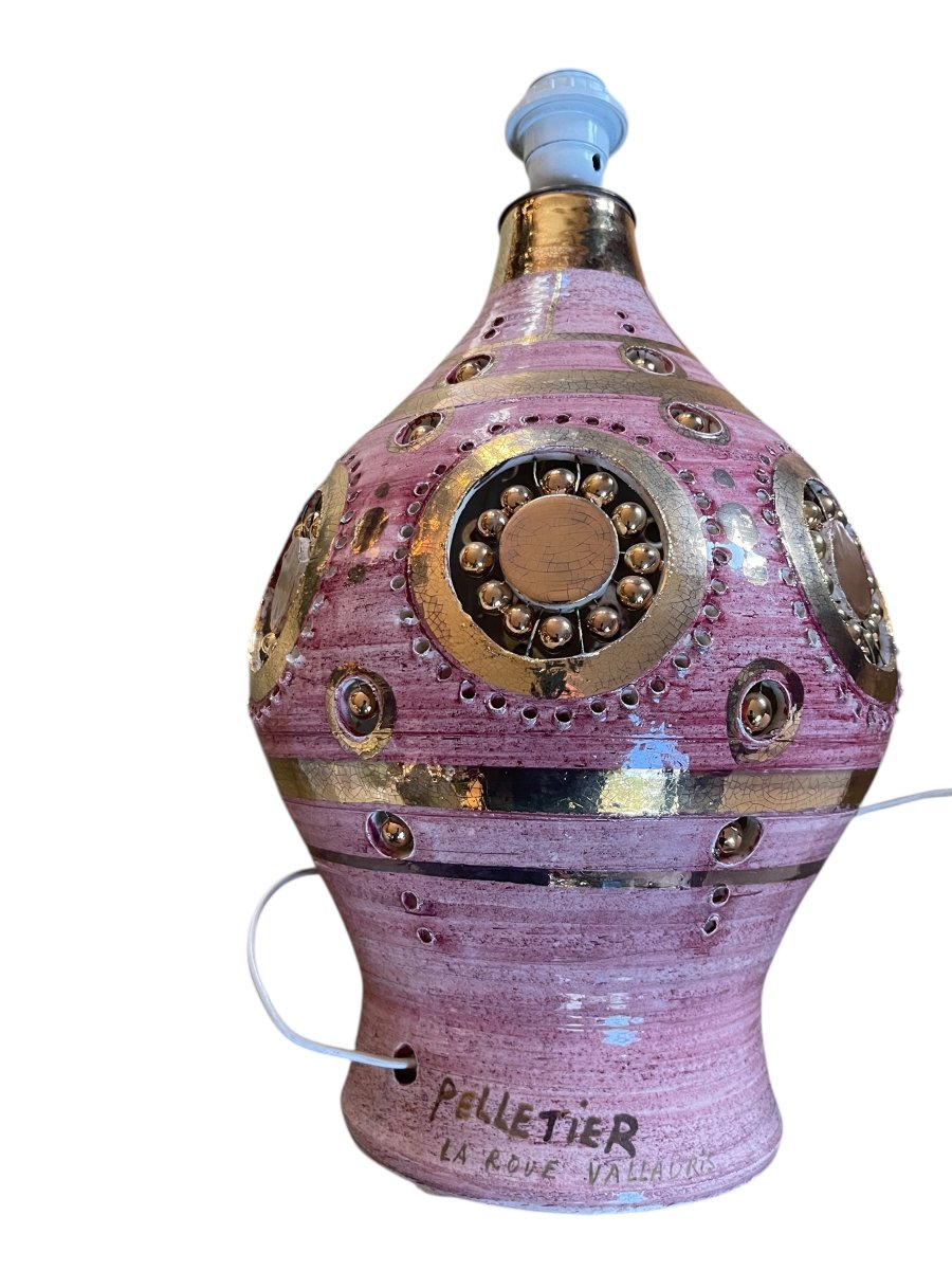 Large Lamp By Georges Pelletier Vallauris-photo-3