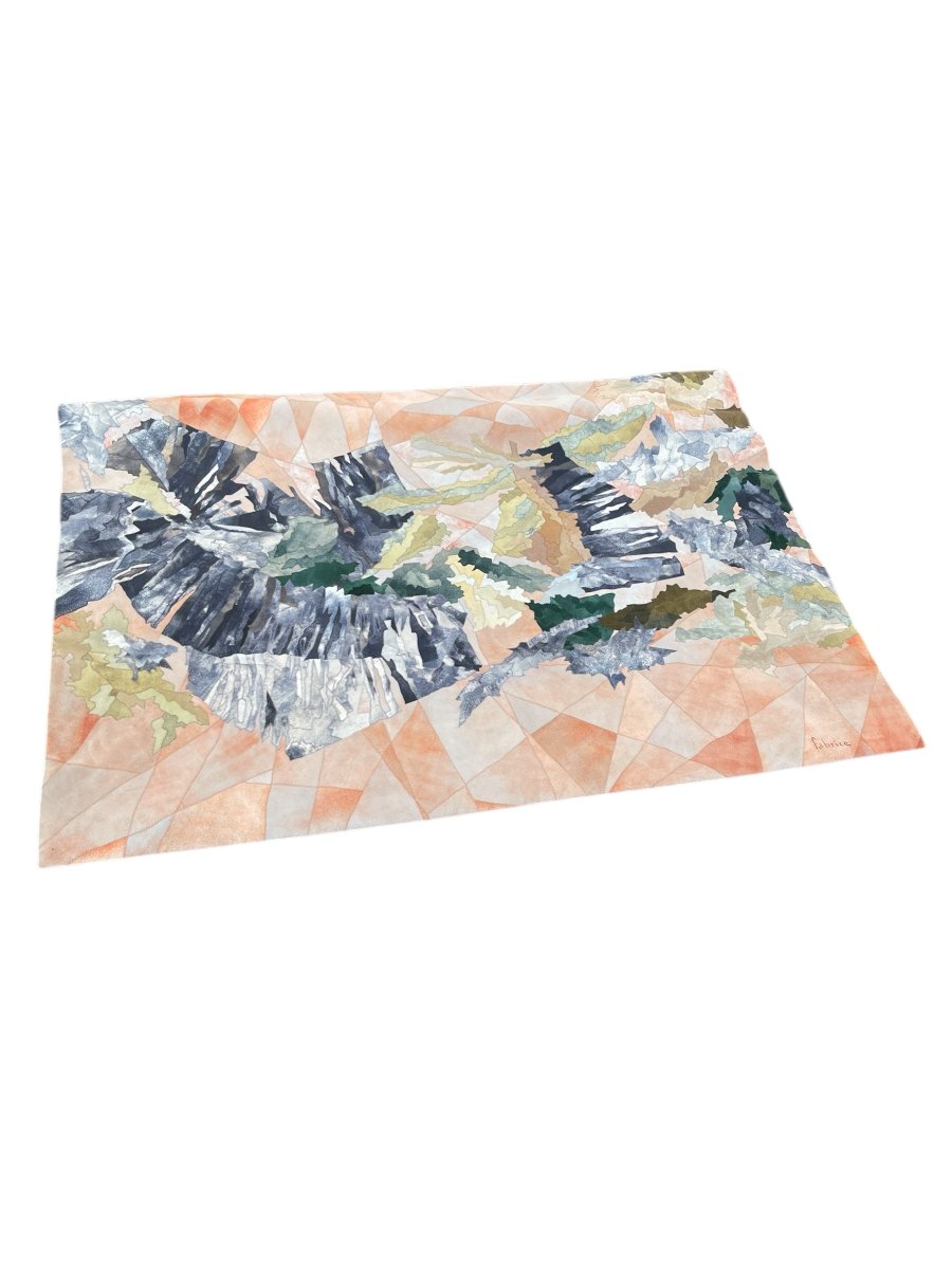 Tapestry Made In Leather By Fabrice Around 1970-photo-2