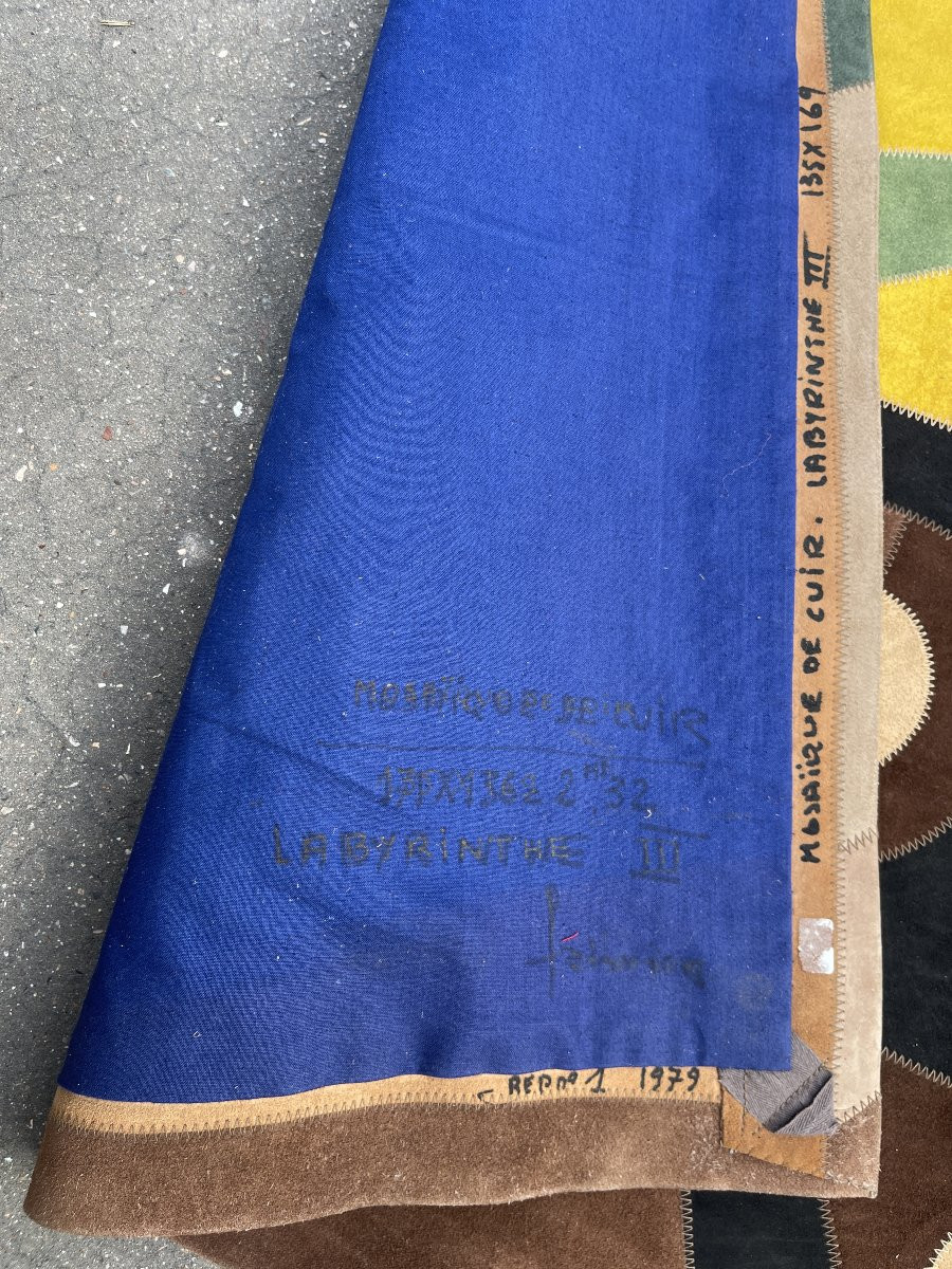 Tapestry Made Using Leather Marquetry By Fabrice-photo-4