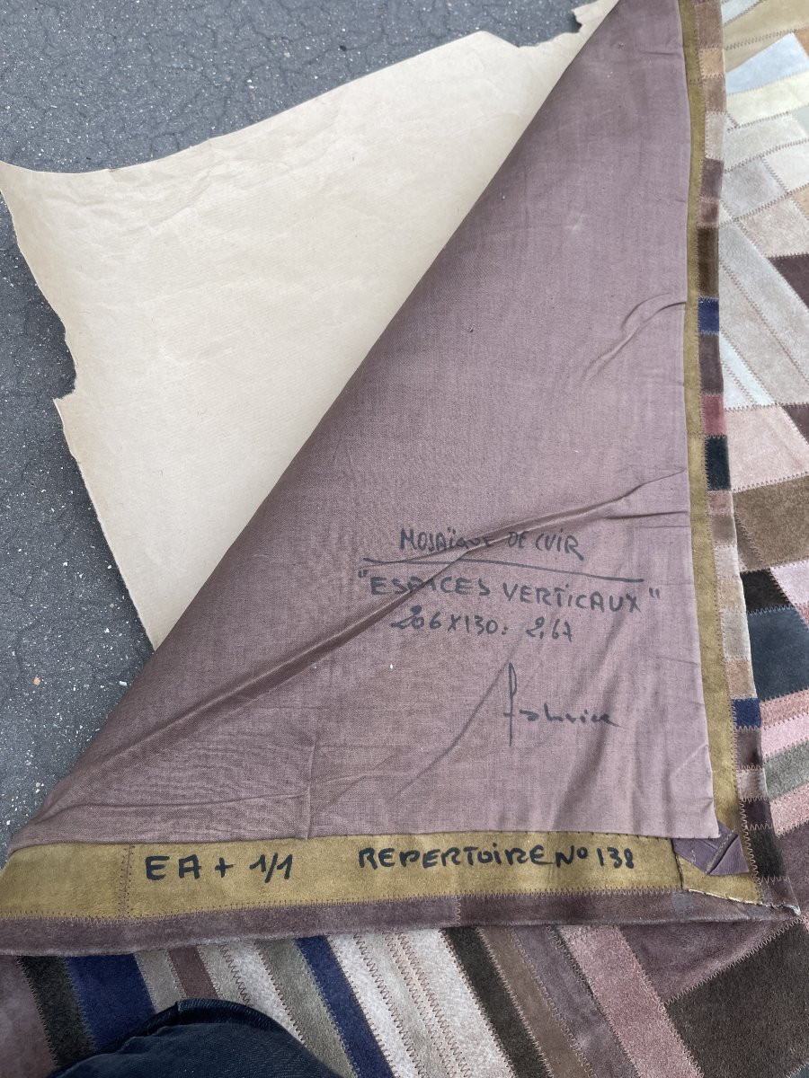 Leather Marquetry Tapestry By Fabrice-photo-2