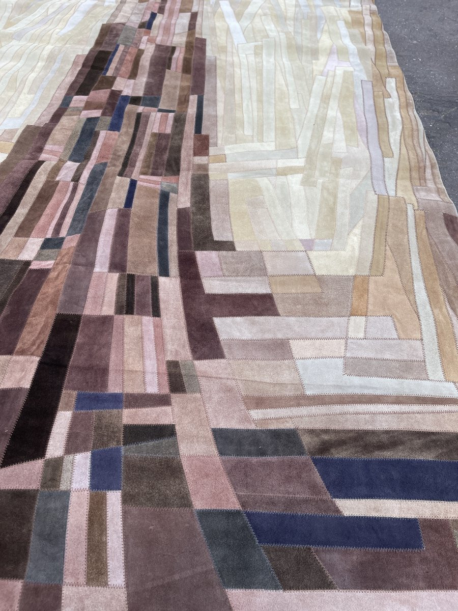 Leather Marquetry Tapestry By Fabrice-photo-3